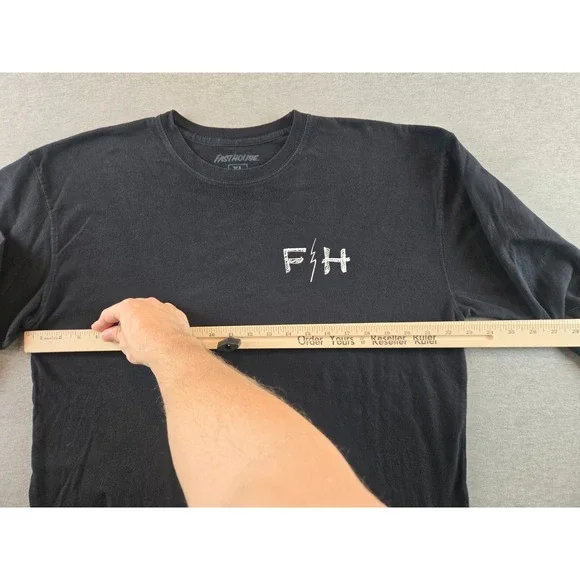 Fasthouse Shirt Mens XL Black Victory Wreath Long Sleeve Crewneck Tee Racing - Picture 7 of 8
